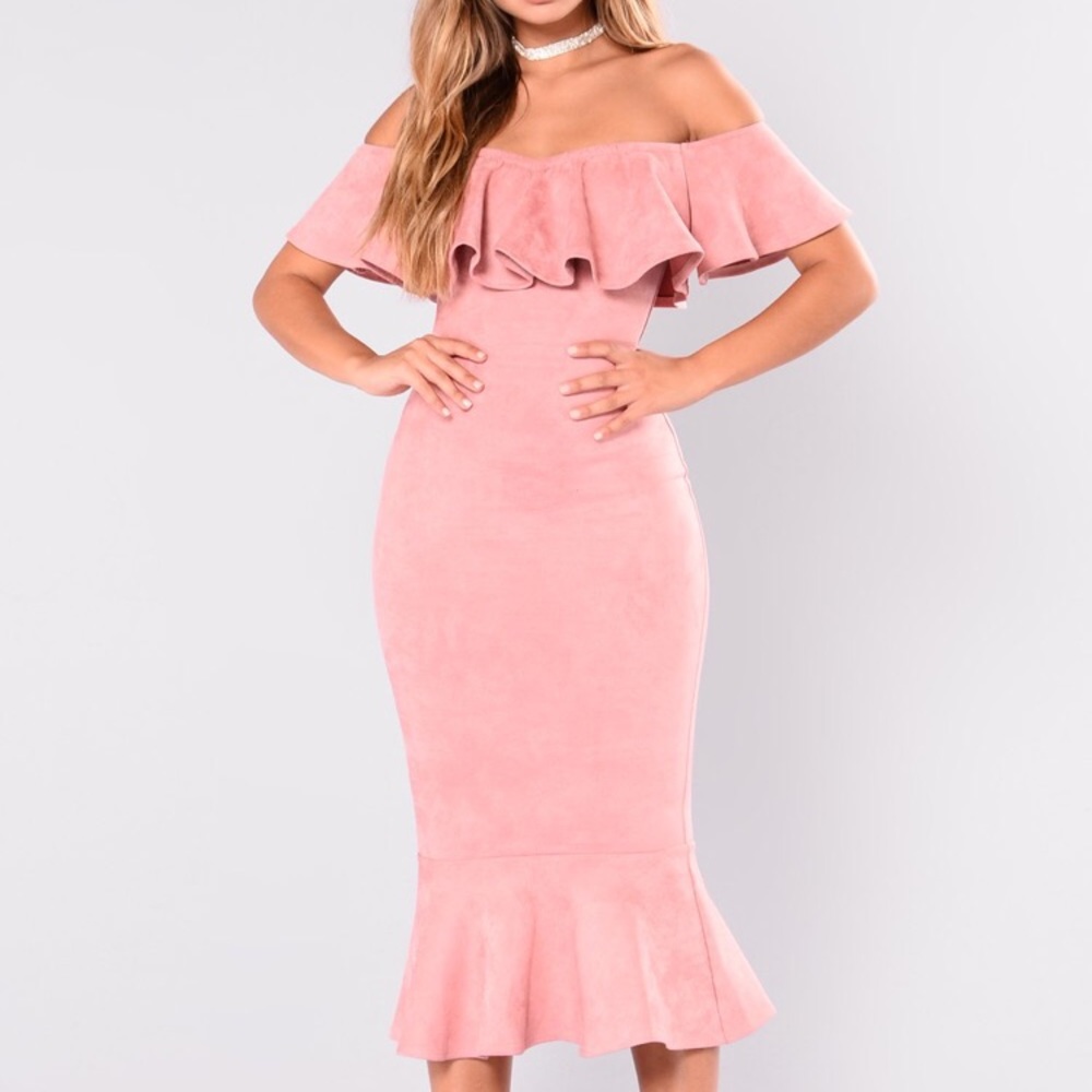 Pink Ruffle Dress